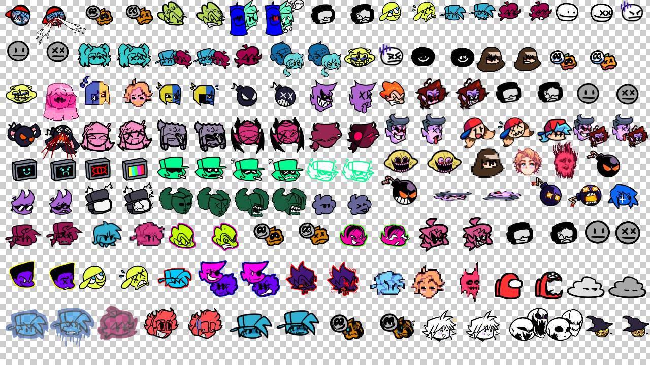 My FNF mod icon grid [UPDATED] by MinusVioletAyoob on Sketchers United