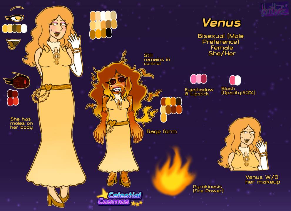 Venus Ref sheet UPDATED! by NeonHeartzz on Sketchers United