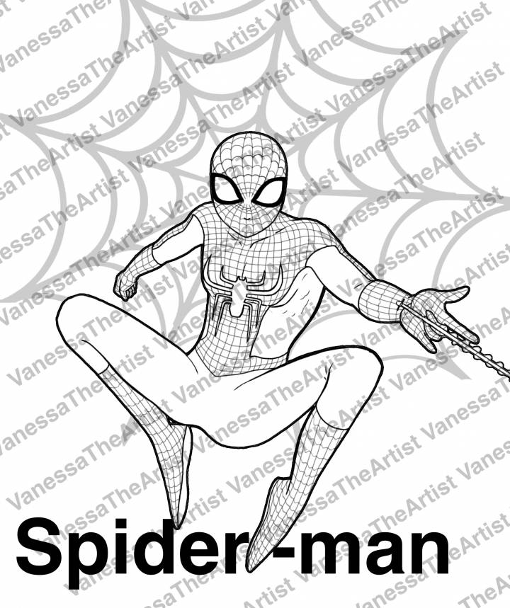 71 Draw It Too Coloring Pages Spiderman  Best Free