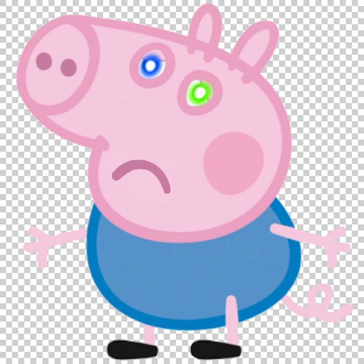 George Pig as Half Bad and Half Good by MigueltheSponge on Sketchers United