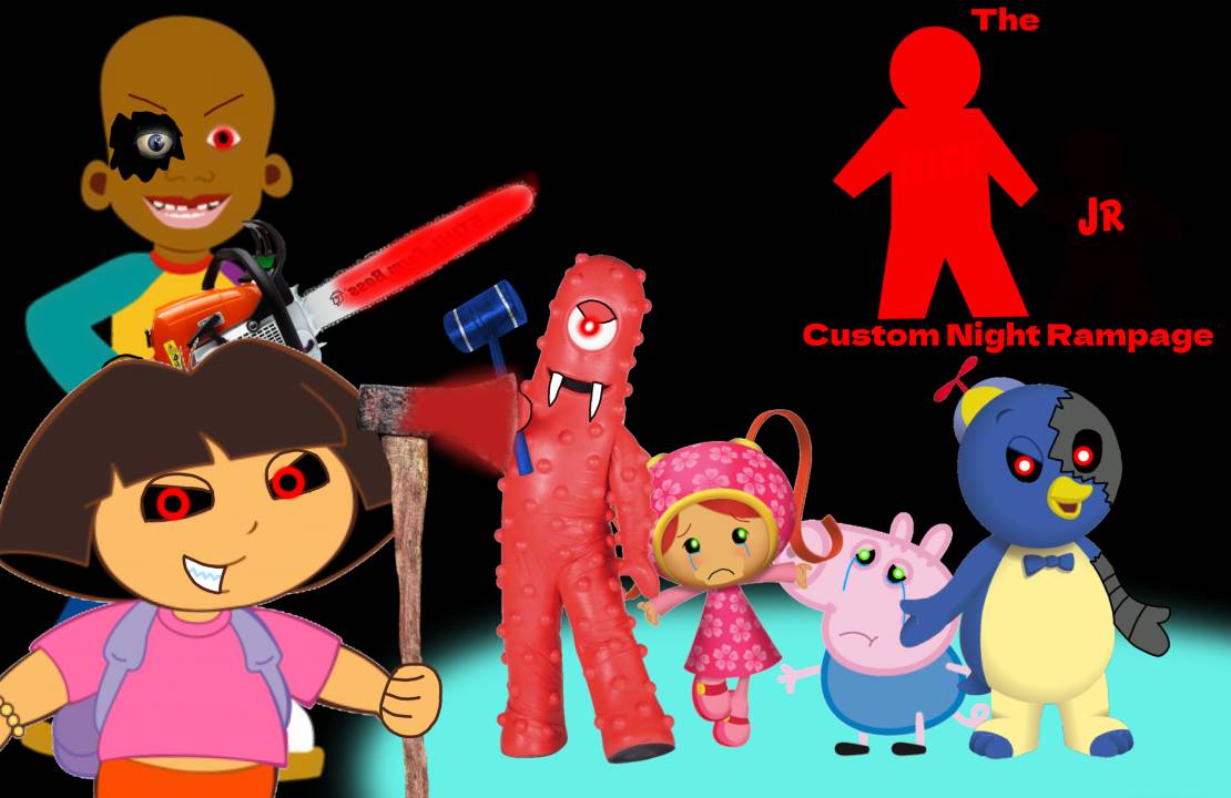 New The Nick Jr. Custom Night Rampage Poster by MigueltheSponge on ...