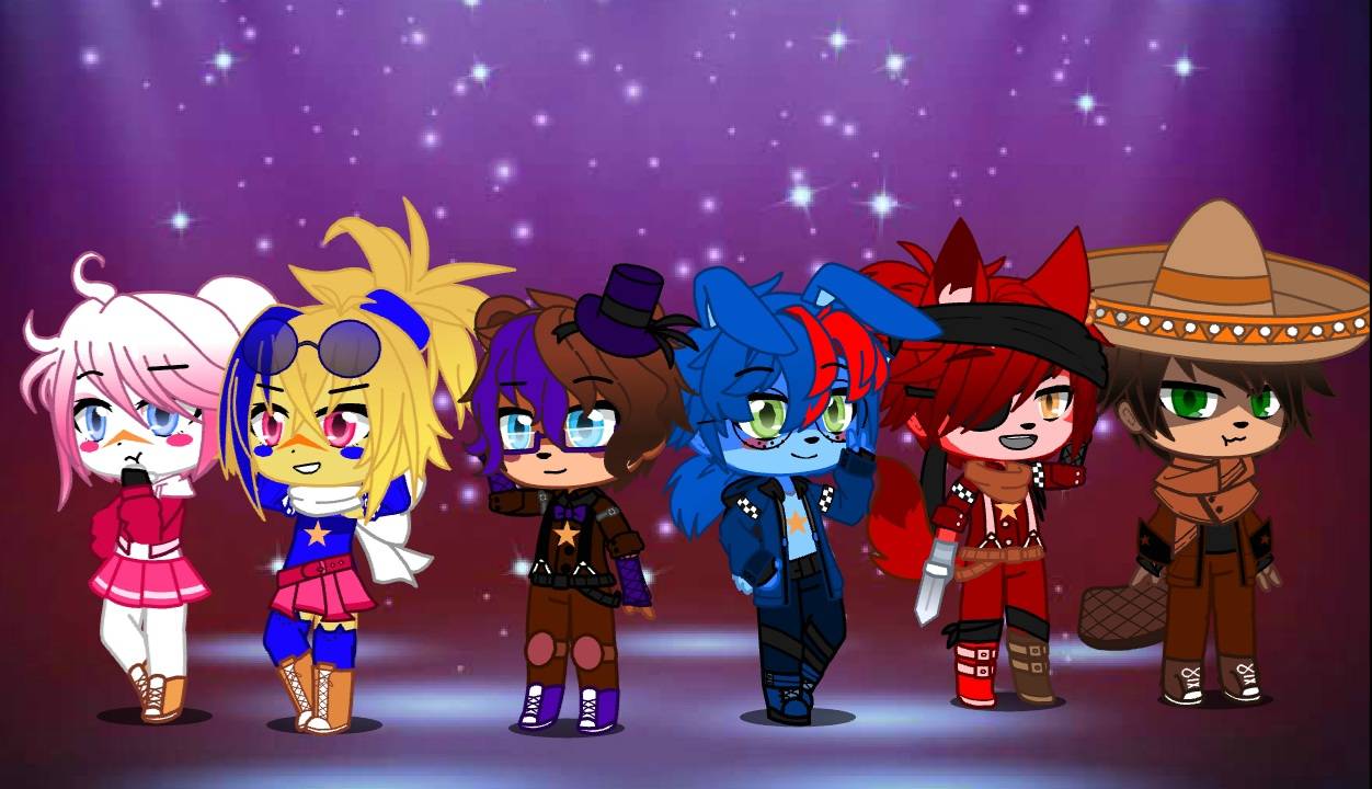 Five Nights At Freddy S 6 Characters Gacha Club By Tuaw On Sketchers United
