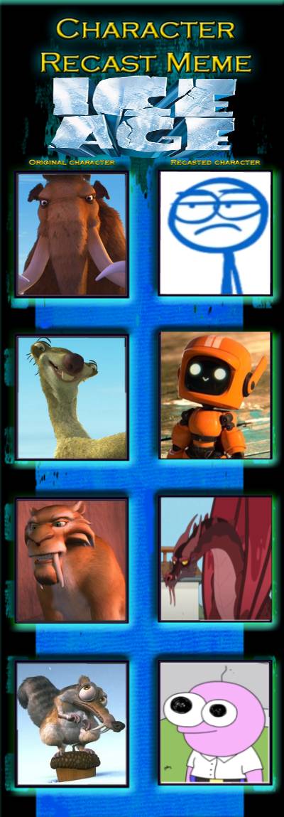 adult age recast cast meme ( ice age cast meme) by limbowilly302 on ...