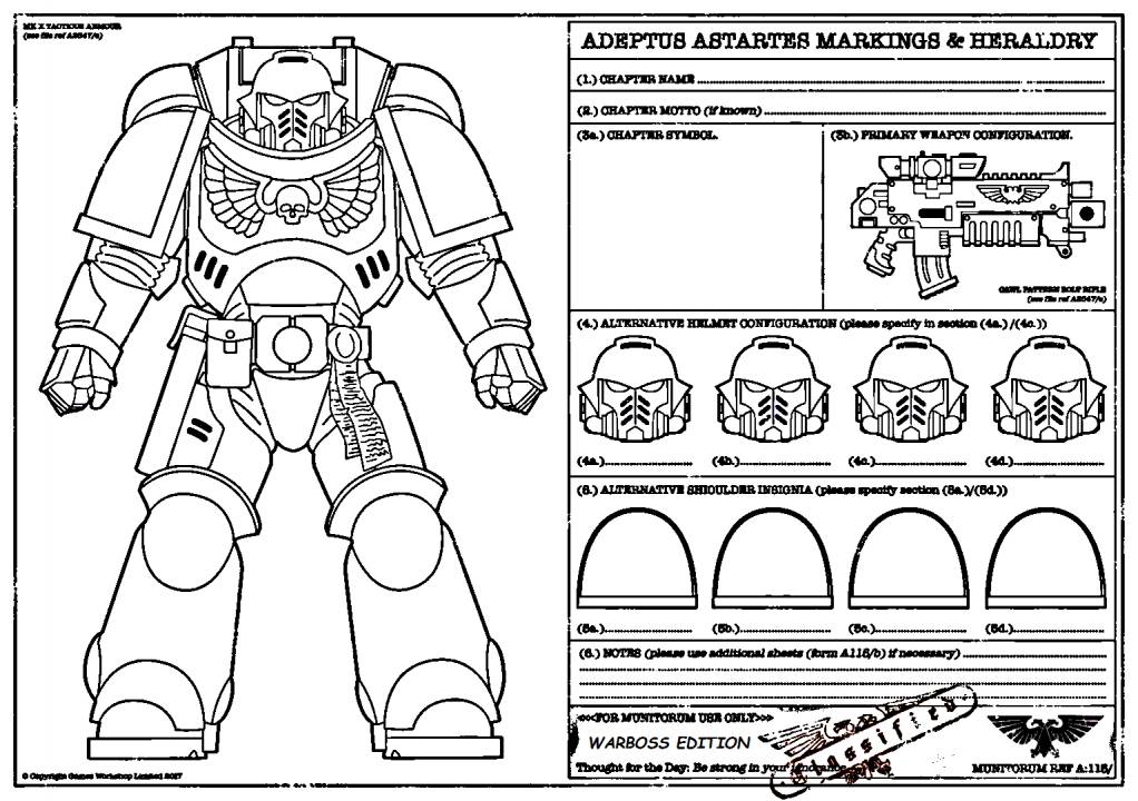 Space Marine Template by CHAOS_WARRIOR on Sketchers United