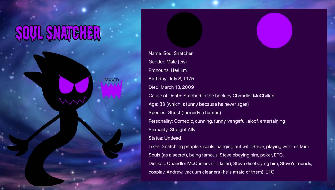 Soul Snatcher reference sheet (2026) by CarlyTheCat on Sketchers United