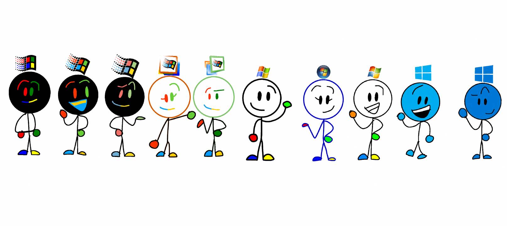All Windows Humans by MohamadouxWinXP on Sketchers United
