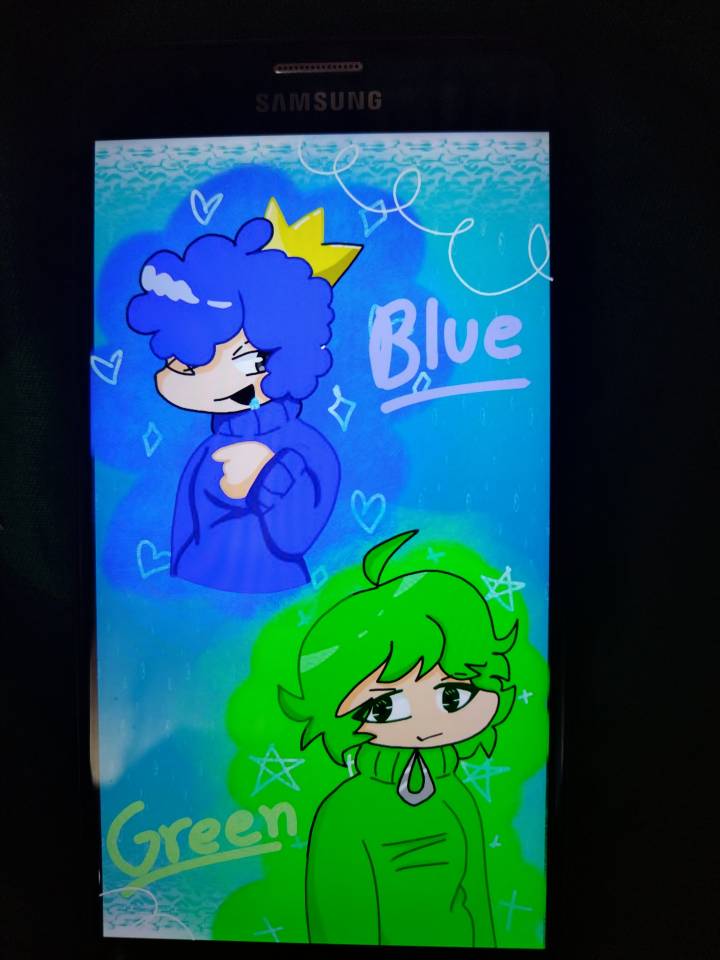 blue x green in a nutshell.., Rainbow friends