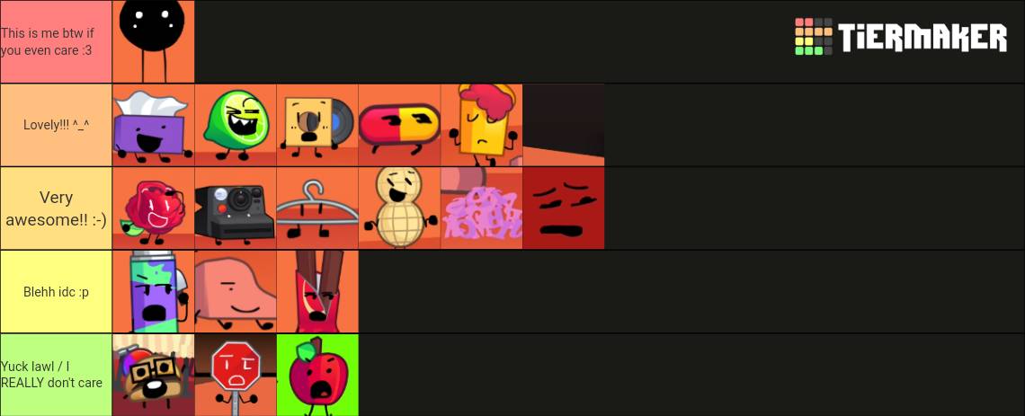 My teir list :-) by Tr3v02 on Sketchers United