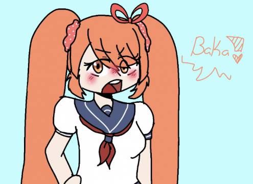 I made a drawing of Osana Najimi. Hope you like it! :3 : r/yandere_simulator