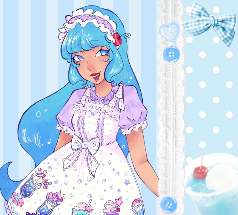 cream soda mermaid dress Angelic