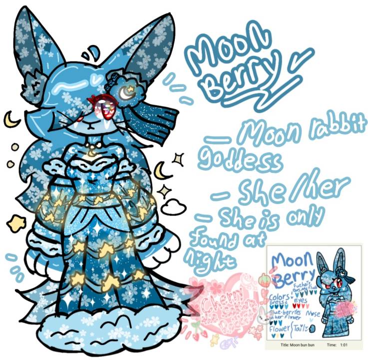 Moon Berry {OC redesign} by CherryBunny on Sketchers United