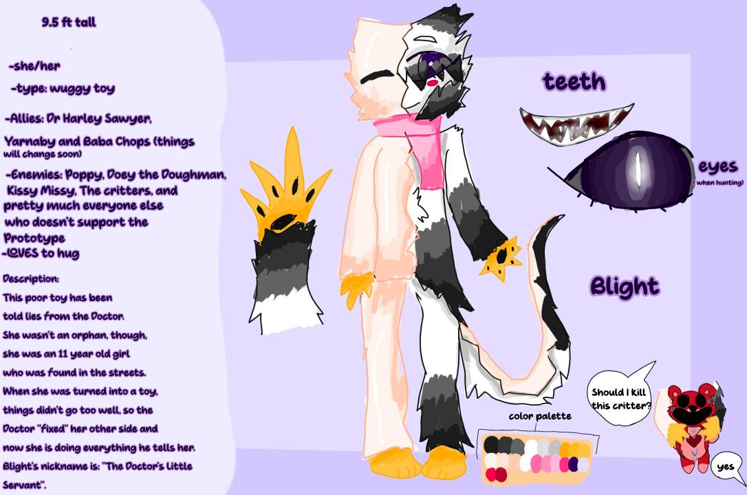Blight! (Poppy Playtime oc) by KamaiSeaBunny on Sketchers United
