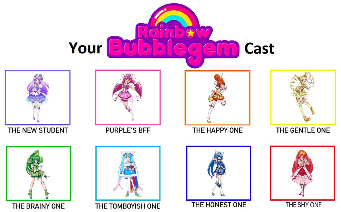 My Rainbow Bubblegem Cast Meme by SparklyTheCat on Sketchers United