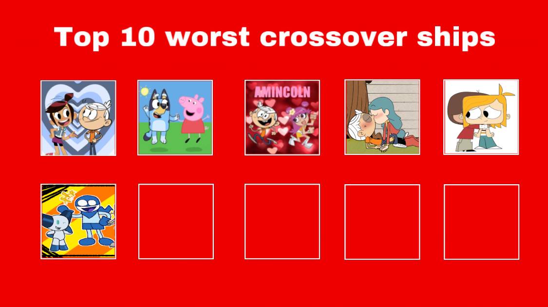 Top 10 worst crossover ships (incomplete) by Luciano2011 on Sketchers ...