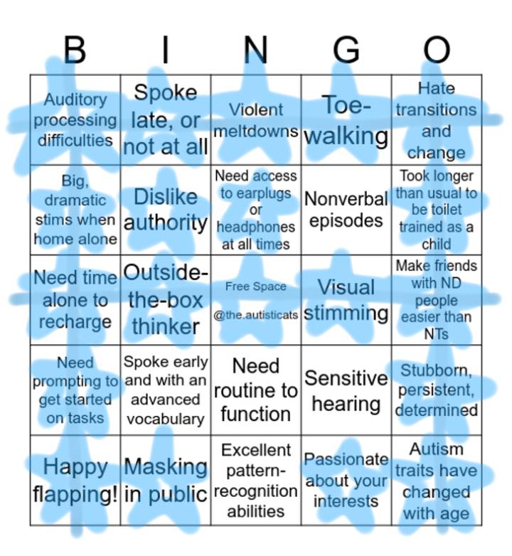 Autism bingo!! by RadiantzRain on Sketchers United