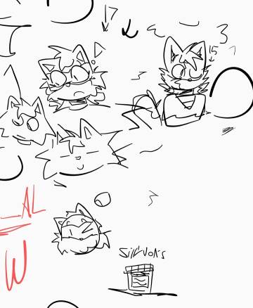 Random sillyvon virus doodles, idfk
