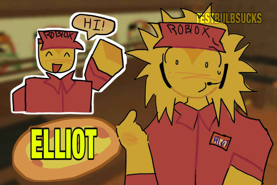 Elliot forsaken work at a pizza place art by IHATETESTBULB on Sketchers ...