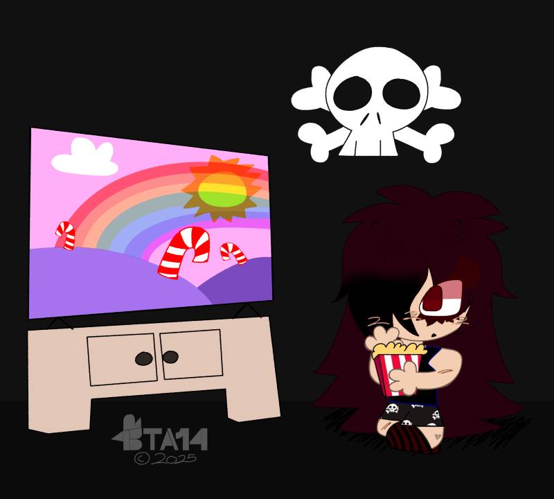 when an emo-goth watches a girly show by BTA14Studios on Sketchers United