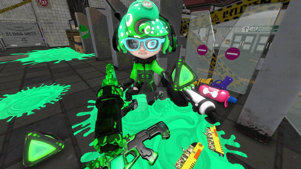 Tenta Splasher with lots of weapons by tenta_splahser on Sketchers United