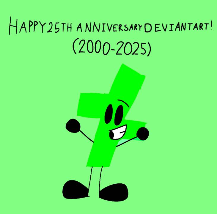 Happy 25th anniversary deviantart! by KJandABFan2010 on Sketchers United