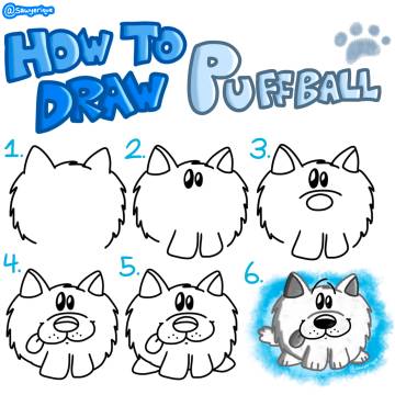 How to draw Puffball! 🐶 on Sketchers United