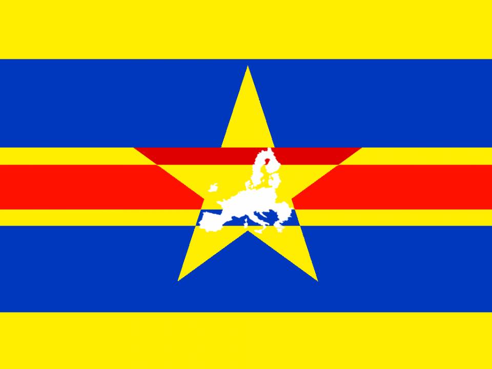 Alternate European Union Flag Children From Different European