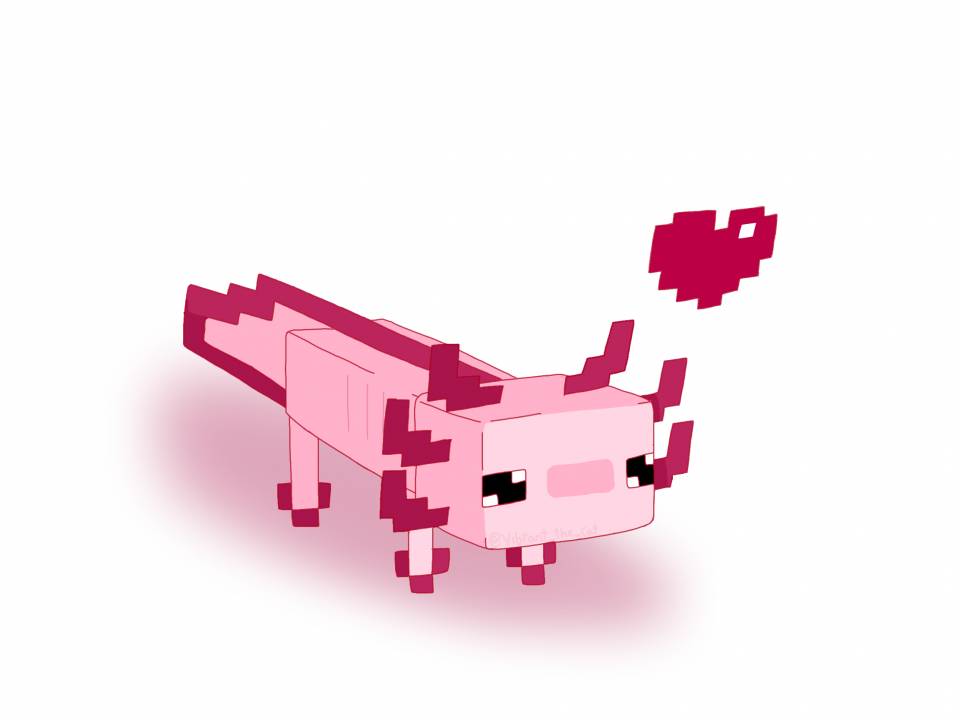 Minecraft Axolotl By Vibrant The Cat On Sketchers United