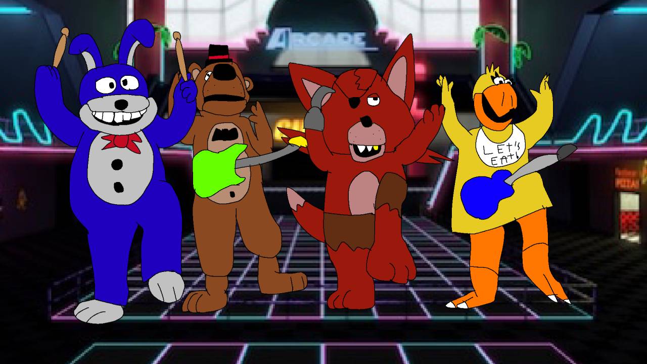 The 1991 fnaf animatronics before being scrapped by Vincentmarucut on ...