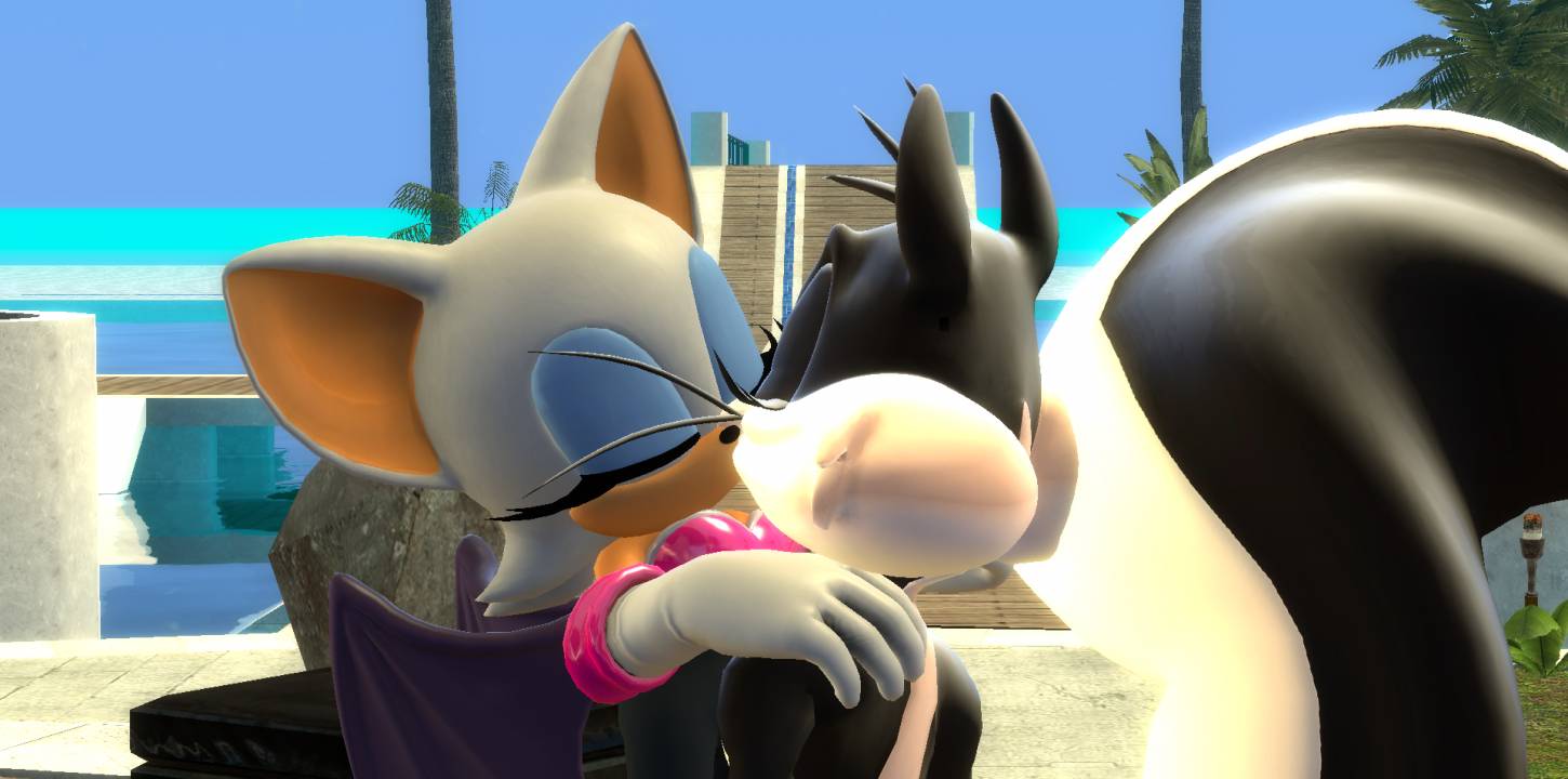 Rouge And Tails Kiss